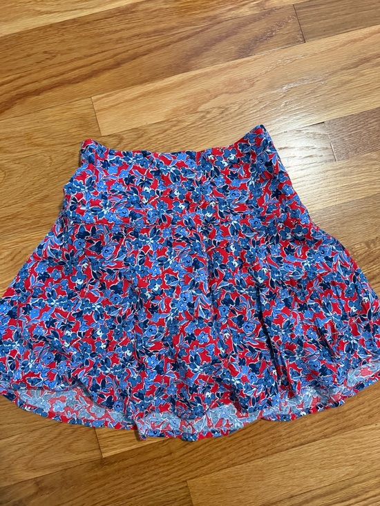 Crewcuts Dresses & Skirts - Crewcuts Red & Blue Floral Skater Skirt